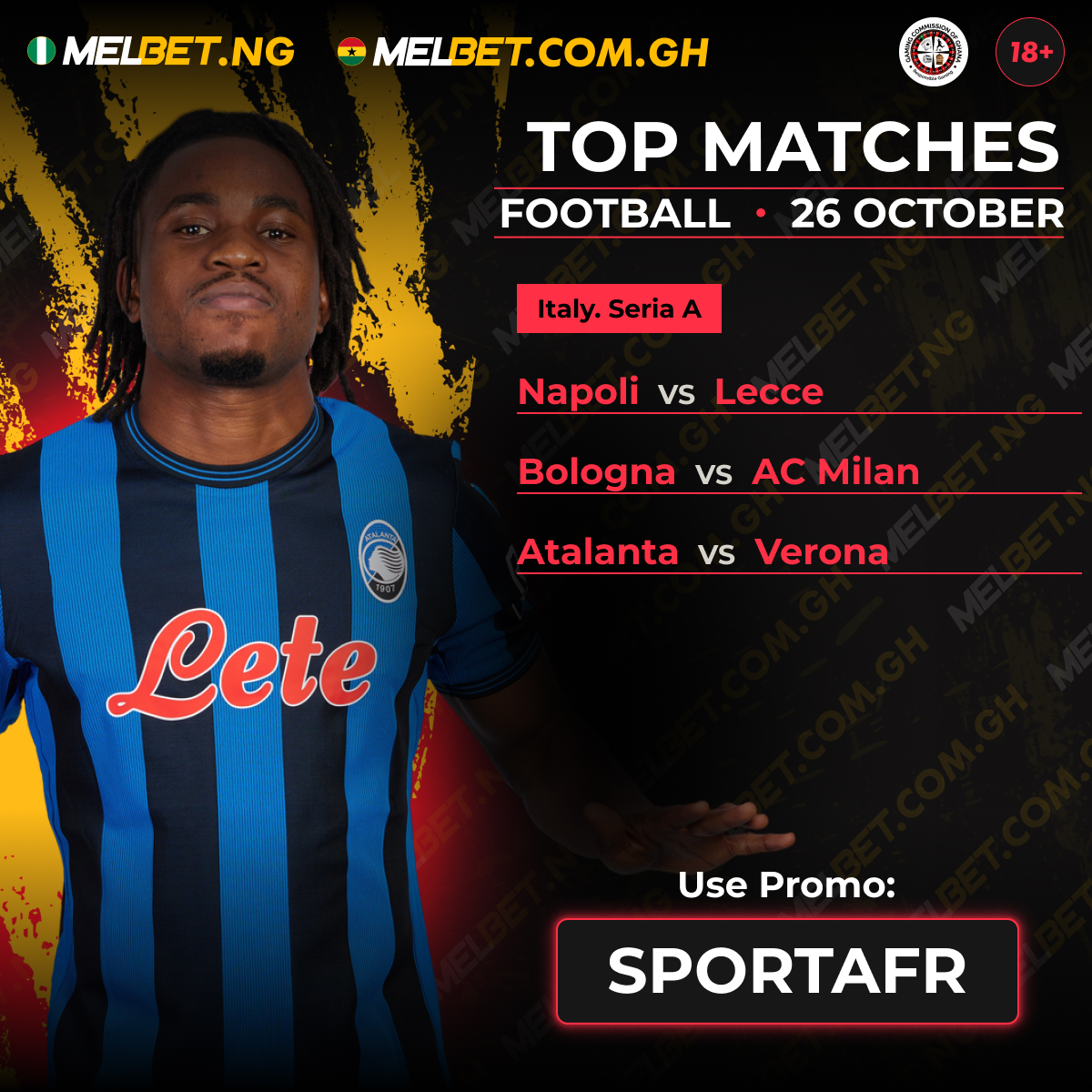 sportafrica2024's tweet photo. #SeriaA #Winnings!🇮🇹

All Booking Codes before the start of matches ➡️https://t.co/N9VuQHv5y5
Increase #WelcomeBonus with #PromoCode 👉🏾SPORTAFR

#Napoli #Lecce #Bologna #Football #winmultibet #sportpredictions #money #win #betandwin #betting #SportsBetting https://t.co/R5leU7RdWN