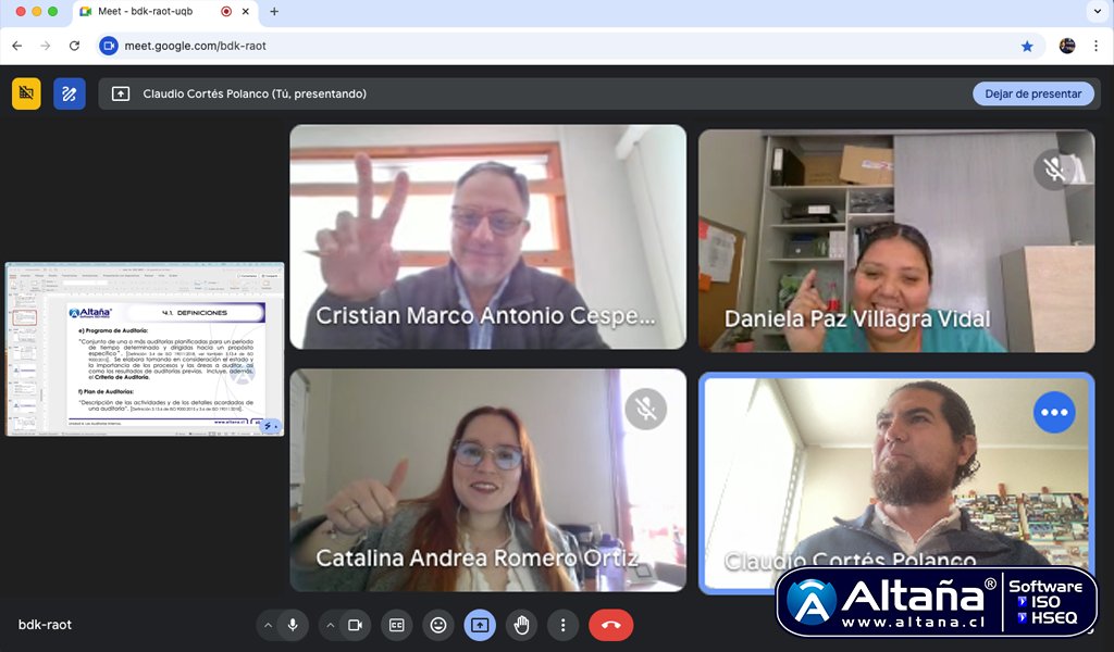 [1 al 4/Oct./2024] Curso “Auditor Interno ISO 9001” para <a href="/CFTesTarapaca/">CFTEstatalTarapaca</a>. Relator: Claudio Cortés Polanco.