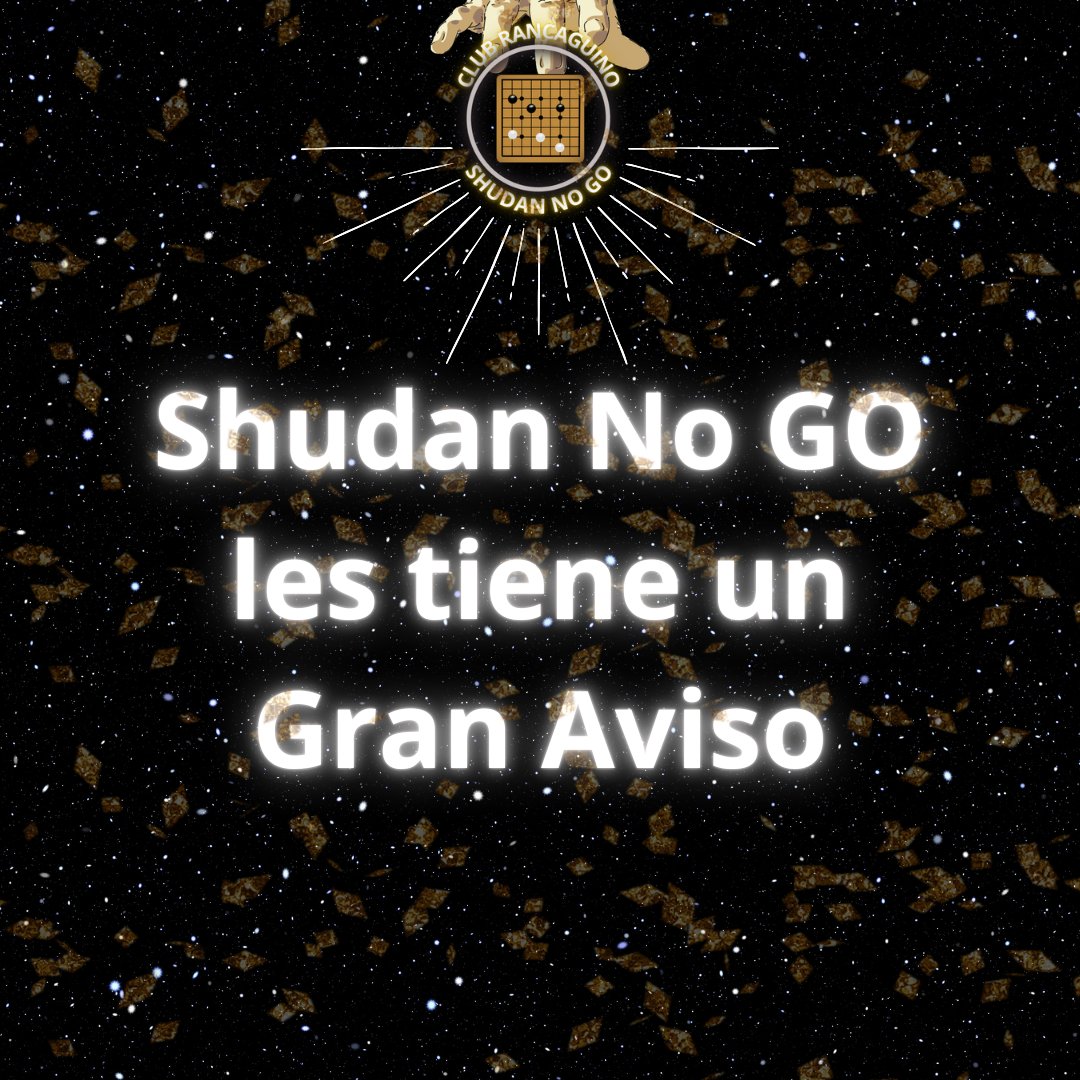 fechgo's tweet image. Es grato comunicarles que el próximo sábado 2 de noviembre se realizará un Taller Introductorio de Go, a cargo de Juan Jilberto del Club en formación Shudan no Go, en la ciudad de Rancagua.

Por favor, de estar interesado, contactarse a través del Instagram del Club: Shudan no Go