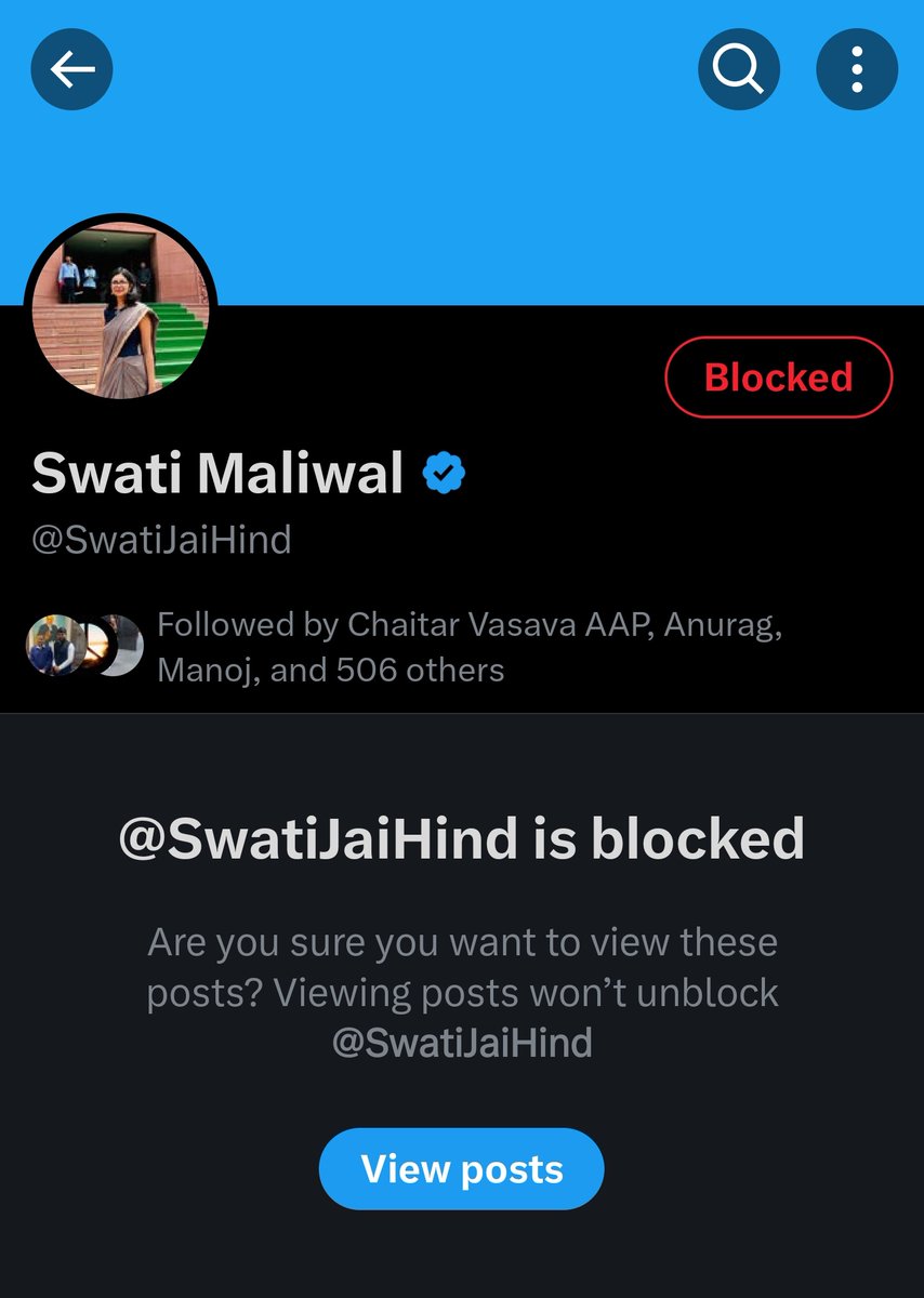 Harshadc_AAP's tweet photo. @aartic02 #BlockSwati https://t.co/KS4LExsqx5
