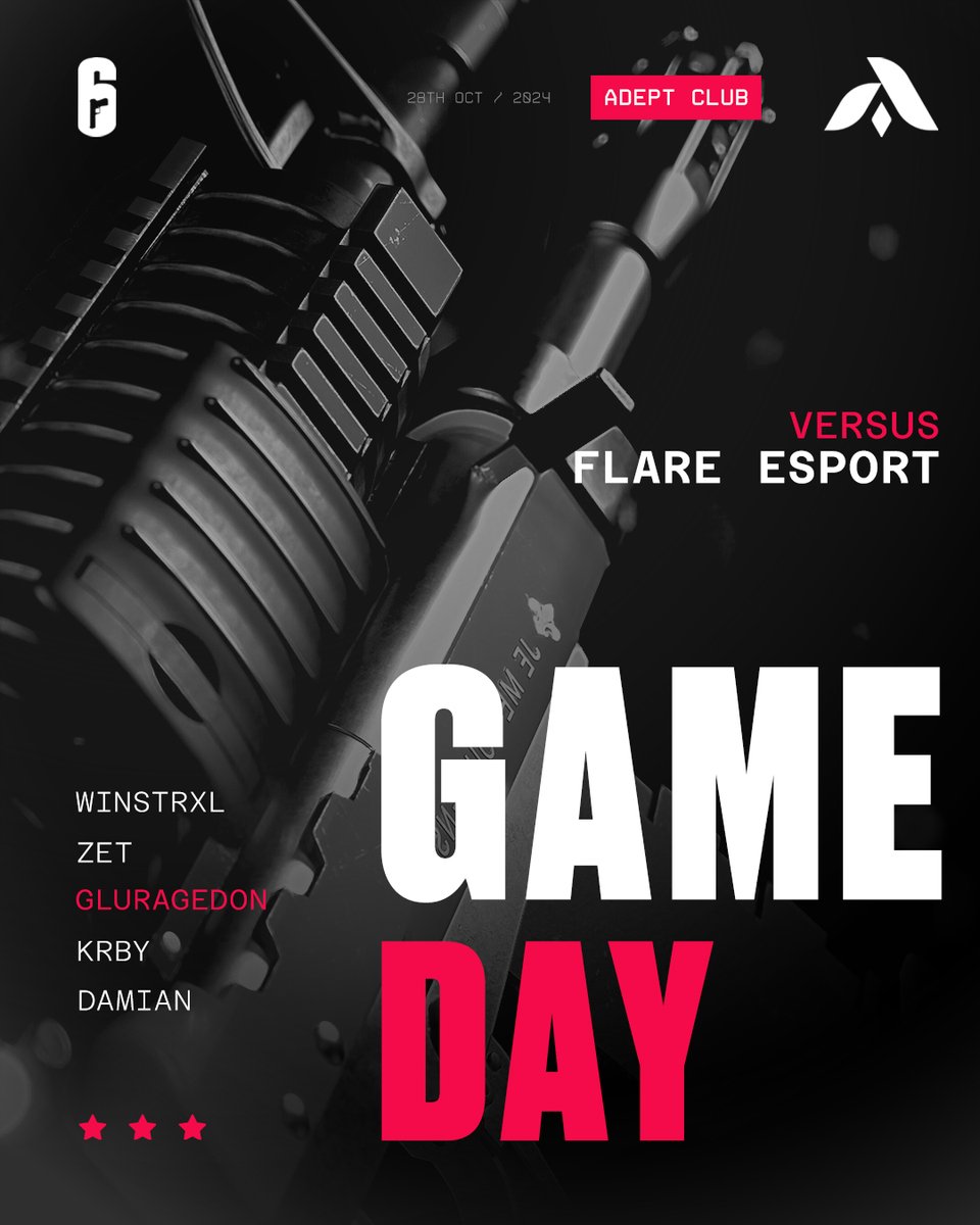 Yes Its GAME DAY!🩸

Another league game today and <a href="/Gluragedon/">𝔊𝔩𝔲𝔯𝔞𝔤𝔢𝔡𝔬𝔫</a> first formal league day representing AdeptClub as our IGL, We are fully behind the team tonight &amp; thriving for the victory. 

[🎮]
🏆 @EON_League 
🆚 Flare Esports
⏲️ 20:00 CEST

Todays Line Up:
🏴󠁧󠁢󠁥󠁮󠁧󠁿 @winstrxl 
🇫🇮