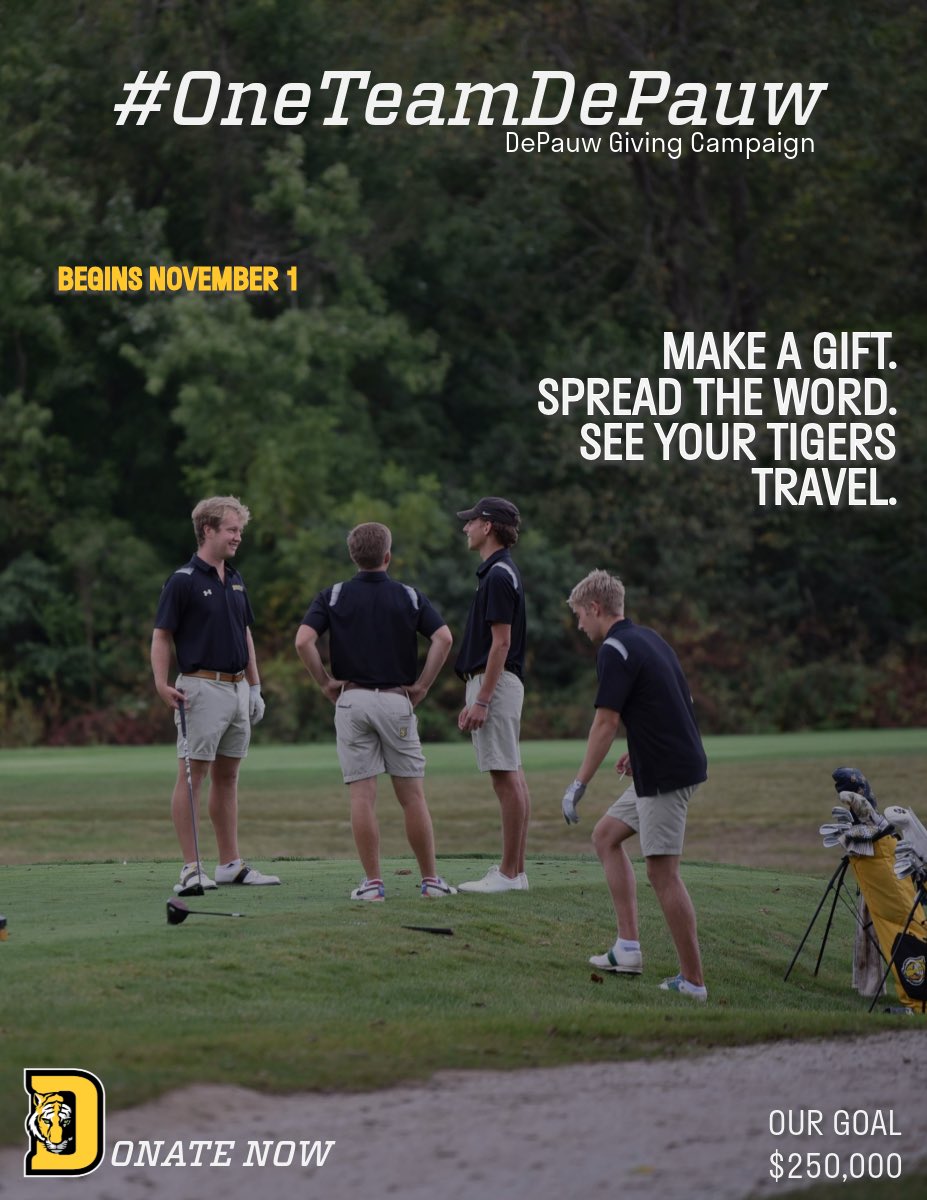 Don't miss the #OneTeamDePauw Giving Campaign!