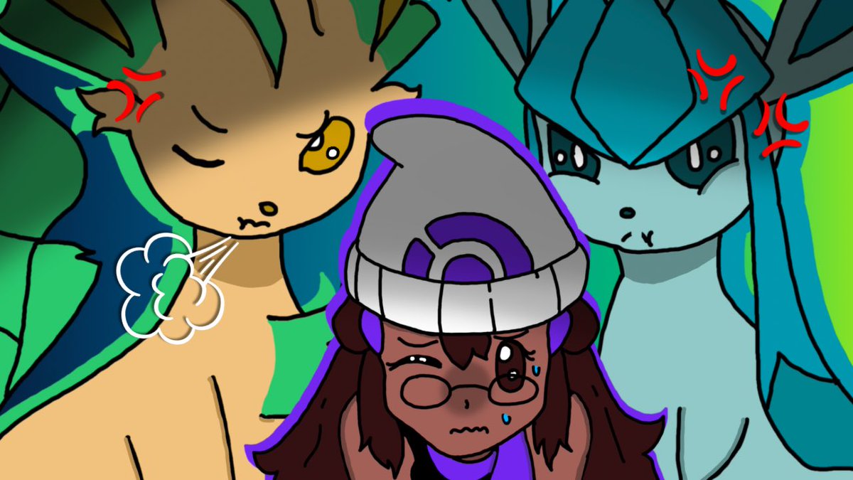 Siezaboo's tweet photo. Hey check out my video if you’ve got time today! 🙂

Can I Beat Pokemon BDSP Using ONLY Disobedient and Shiny Leafeon and Glaceon?!
https://t.co/3GvvsCEYaV https://t.co/VFv1TasW6Y