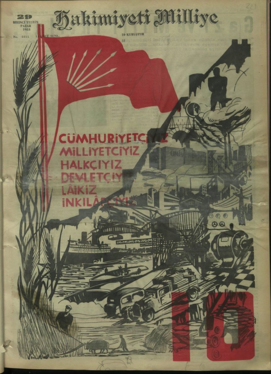 29 Ekim 1933, Hakimiyeti Milliye Gazetesi 📸