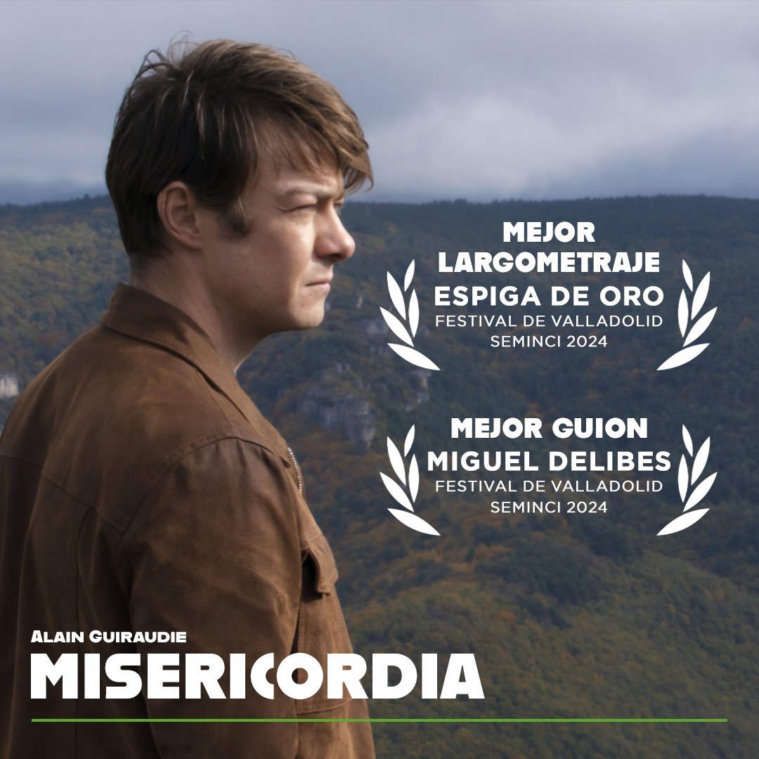Karma Films (@karmafilms) on Twitter photo 🏆🌾 ¡Felices por el doble reconocimiento! Alain Guiraudie gana la Espiga de Oro al Mejor Largometraje y el Premio «Miguel Delibes» al Mejor Guion en la <a href="/SEMINCI/">SEMINCI | Festival de Cine</a> por MISERICORDIA.
Estrena en cines @KarmaFilms.
#Misericordia #AlainGuiraudie #EspigaDeOro #69Seminci 🏆🌾 ¡Felices por el doble reconocimiento! Alain Guiraudie gana la Espiga de Oro al Mejor Largometraje y el Premio «Miguel Delibes» al Mejor Guion en la <a href="/SEMINCI/">SEMINCI | Festival de Cine</a> por MISERICORDIA.
Estrena en cines @KarmaFilms.
#Misericordia #AlainGuiraudie #EspigaDeOro #69Seminci