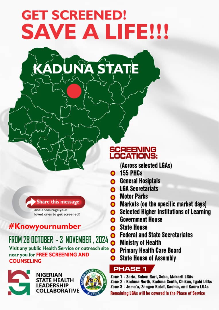 As part of our commitment to promoting health and nutrition, we attended the launch of Kaduna State's "Project 10 Million" initiative! A groundbreaking program that aims to screen 500,000 residents for non-communicable diseases, promoting early detection and prevention.