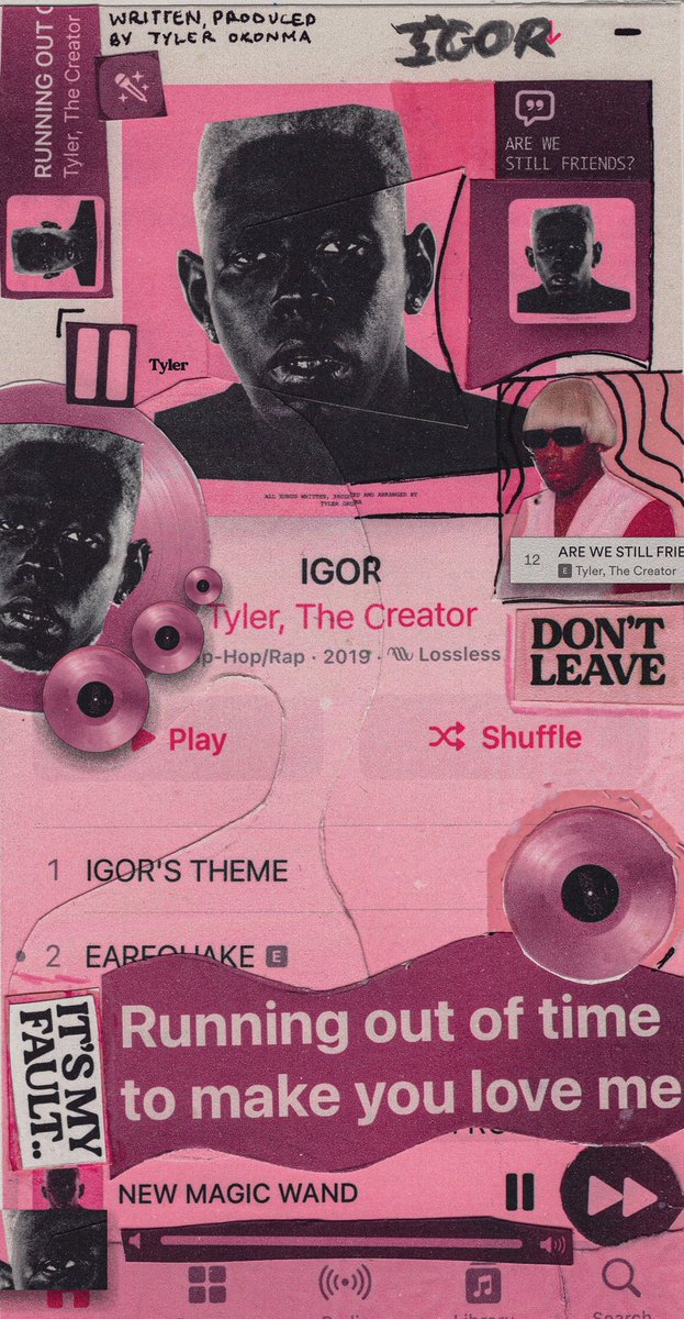 madebyajit's tweet image. Art inspired by Tyler, The Creator🪩