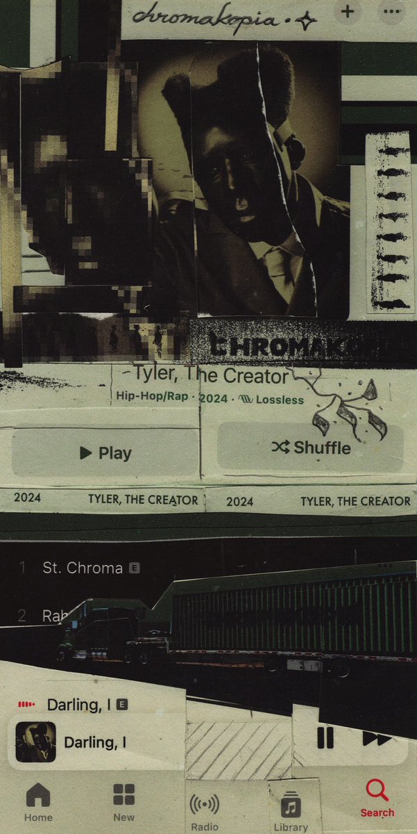 madebyajit's tweet image. Art inspired by Tyler, The Creator🪩