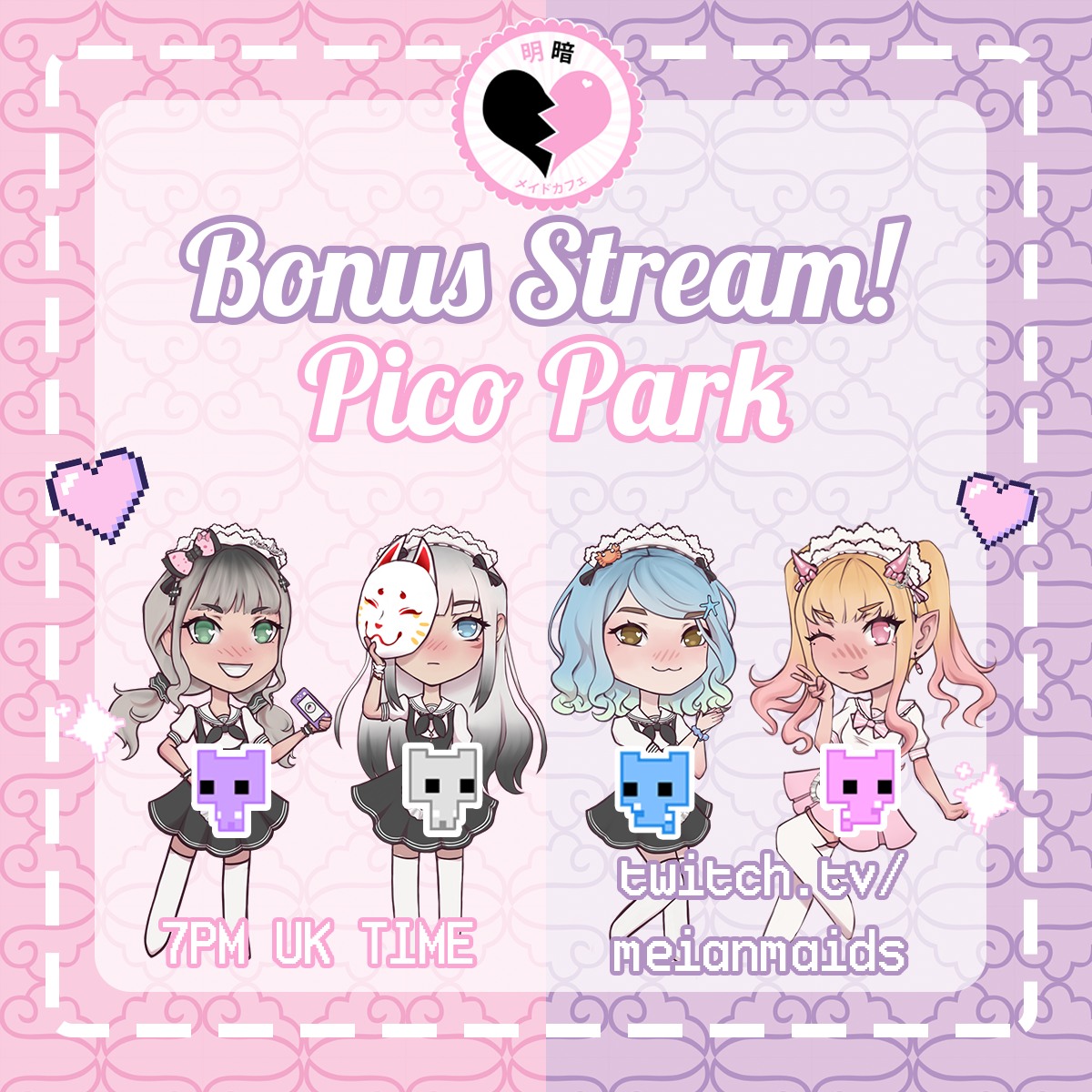 MitsukoMeian's tweet photo. Today we'll be streaming Pico Park at 7pm, don't miss it!!!

https://t.co/q9e00svoPg https://t.co/eEzGRV8QVY