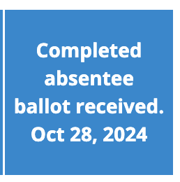 My "I voted" sticker: