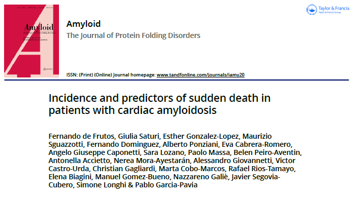 📰 Excited to share our latest paper abour a real gap in knowledge in cardiac amyloidosis: Sudden death <a href="/ISA_Amyloidosis/">The International Society Of Amyloidosis</a>