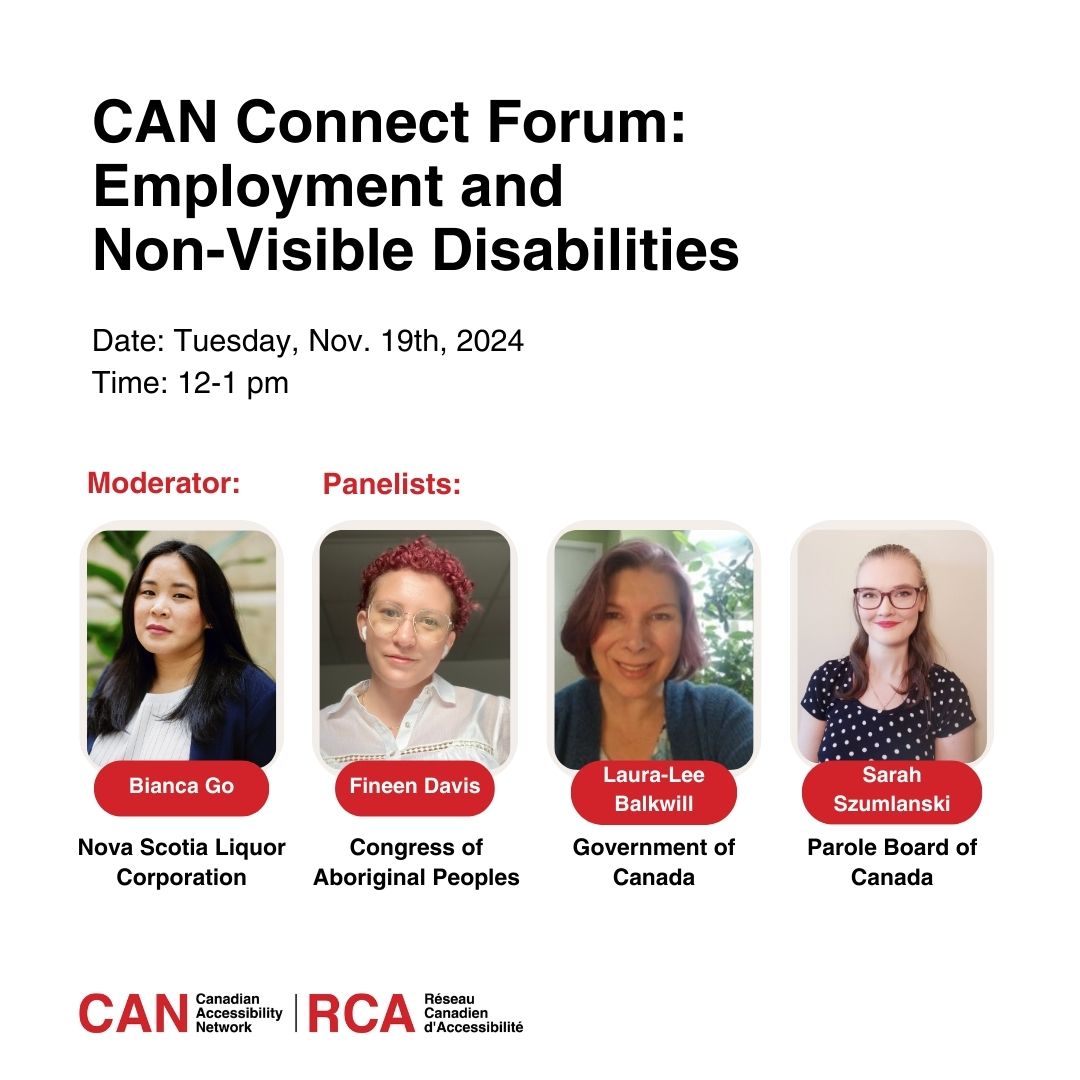 One in four Canadians identifies as having a visible or a non-visible disability. Join us to discover how you can create a more supportive and understanding work environment for everyone, ensuring all employees feel valued and included.

Register: can-rca.ca/event/employme….
