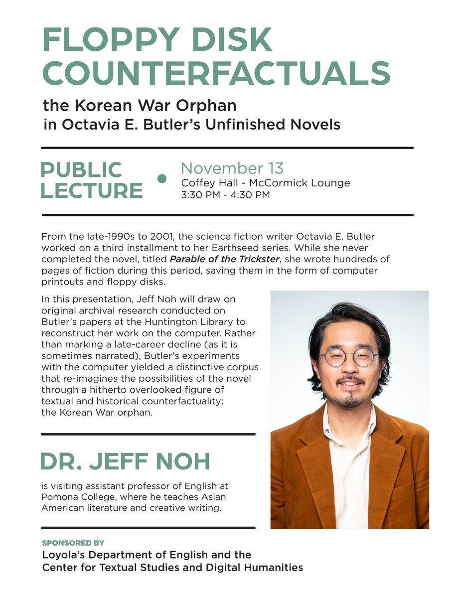 Floppy Disk Counterfactuals: The Korean War Orphan in Octavia E. Butler's Unfinished Novels - mailchi.mp/luc/wikidata-e…
