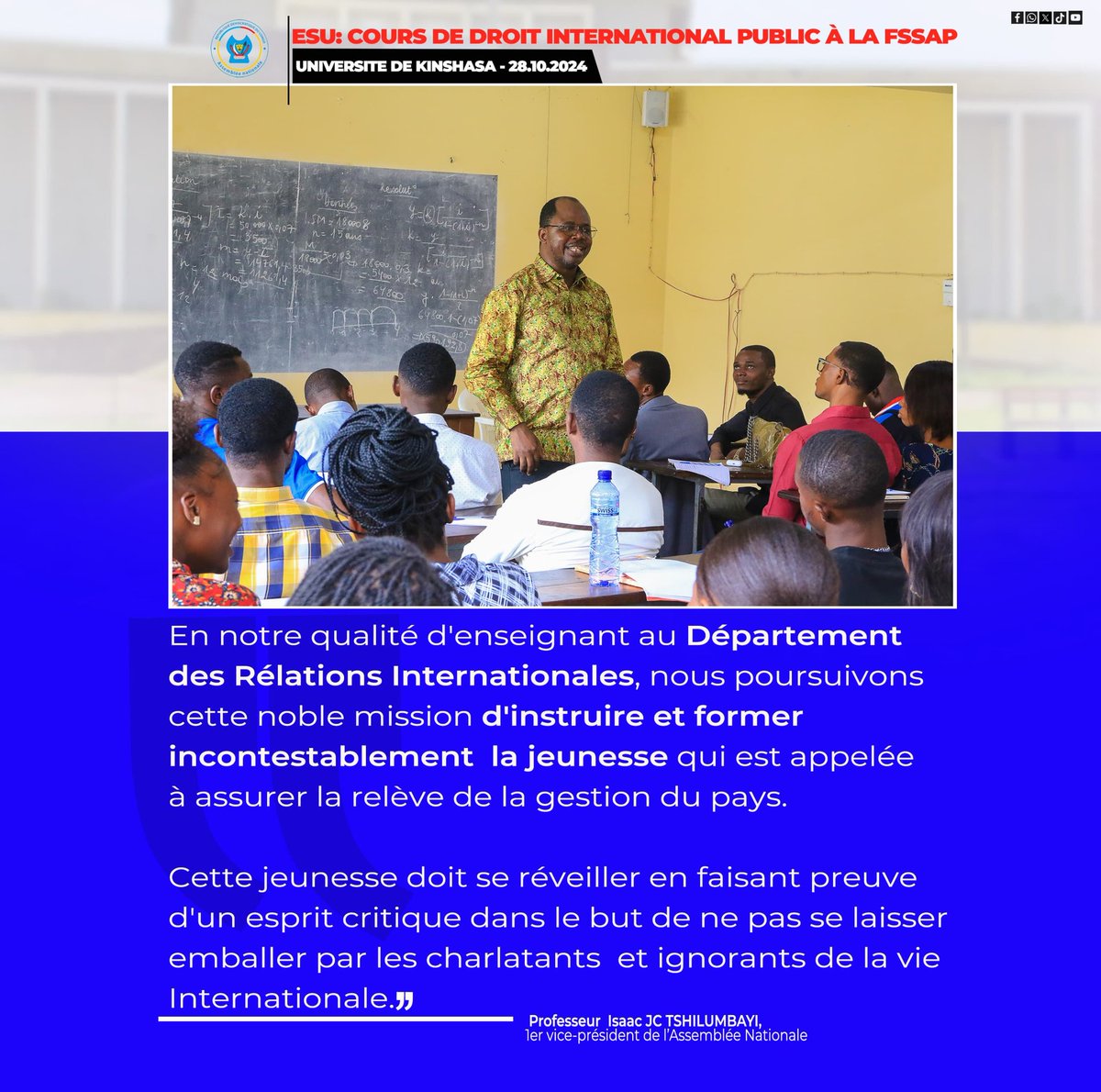 Isaac JC Tshilumbayi officiel tweet media