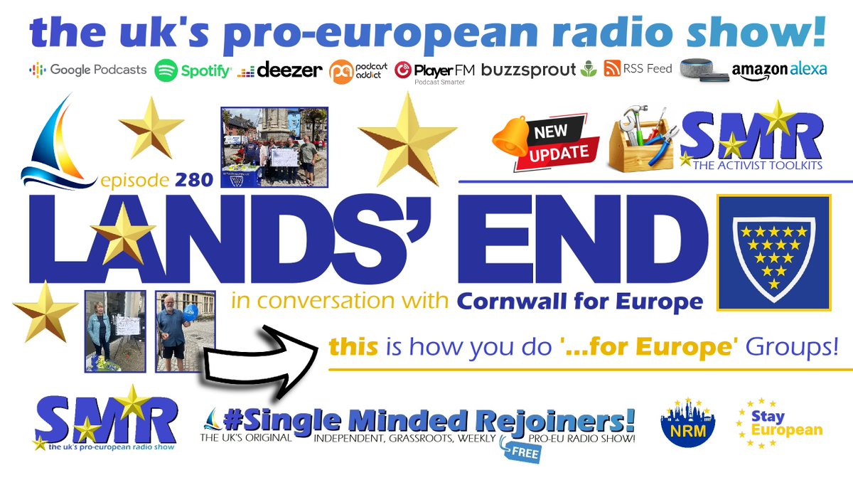 SMRRejoinRadio's tweet photo. NEW! This week we present our first ever masterclass along with @Cornwall4EU - but not before we "go dark" - seriously, terrifyingly dark...

It's FREE! 👉 https://t.co/0TIuAli62W 🎧 but if you enjoy it, help us make #ProEU radio! Join us from just £1.50 via the above link! 🇪🇺 https://t.co/lb4oT0LTwV