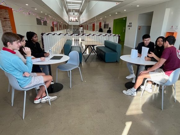 Grade 12 IB students are putting their negotiation skills to the test as part of their Business Management class. Simulating negotiations between employees and employers, each group was given a list of demands to resolve as part of their unit on Human Resource Planning (HRM).