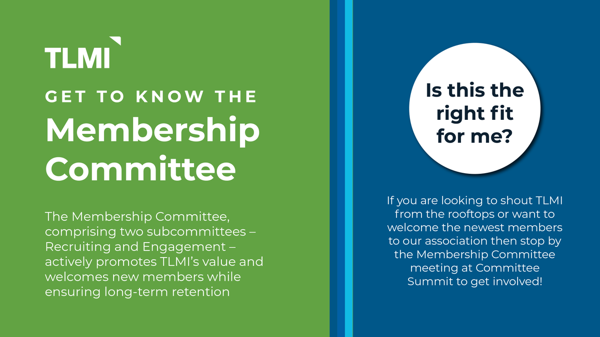 This is your sign to register for this year's Committee Summitt 2024 and one of TLMI's committees! 

Register Today ➡️ web.tlmi.com/atlas/events/3… 

#TLMI #LabelLeaders #CS24 #Labels #Print #Membership #Benefits #Networking