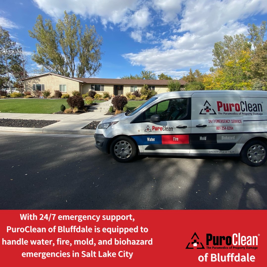 PBluffdale's tweet image. Trust PuroClean of Bluffdale to handle your property damage emergencies with professionalism and expertise. Your home deserves the best care, and we’re here to deliver. 
Call us anytime! 📞 (801) 254-6204
#PuroCleanBluffdale #SaltLakeCity #PropertyRestoration #24HourResponse
