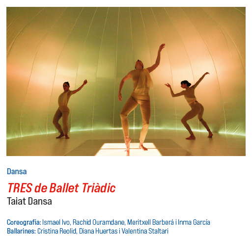 ujiencultura's tweet photo. 👉XXXII edició del #Reclam.
✅Dimecres, 30 d'octubre.
▶️Tres de Ballet Triàdic. Taiat Dansa.
🕢18.30 i 20 hores. Paranimf de la Universitat Jaume I (Castelló)
@UJIuniversitat #teatre #ujiencultura #SomUJI https://t.co/aFRI0BqhJf