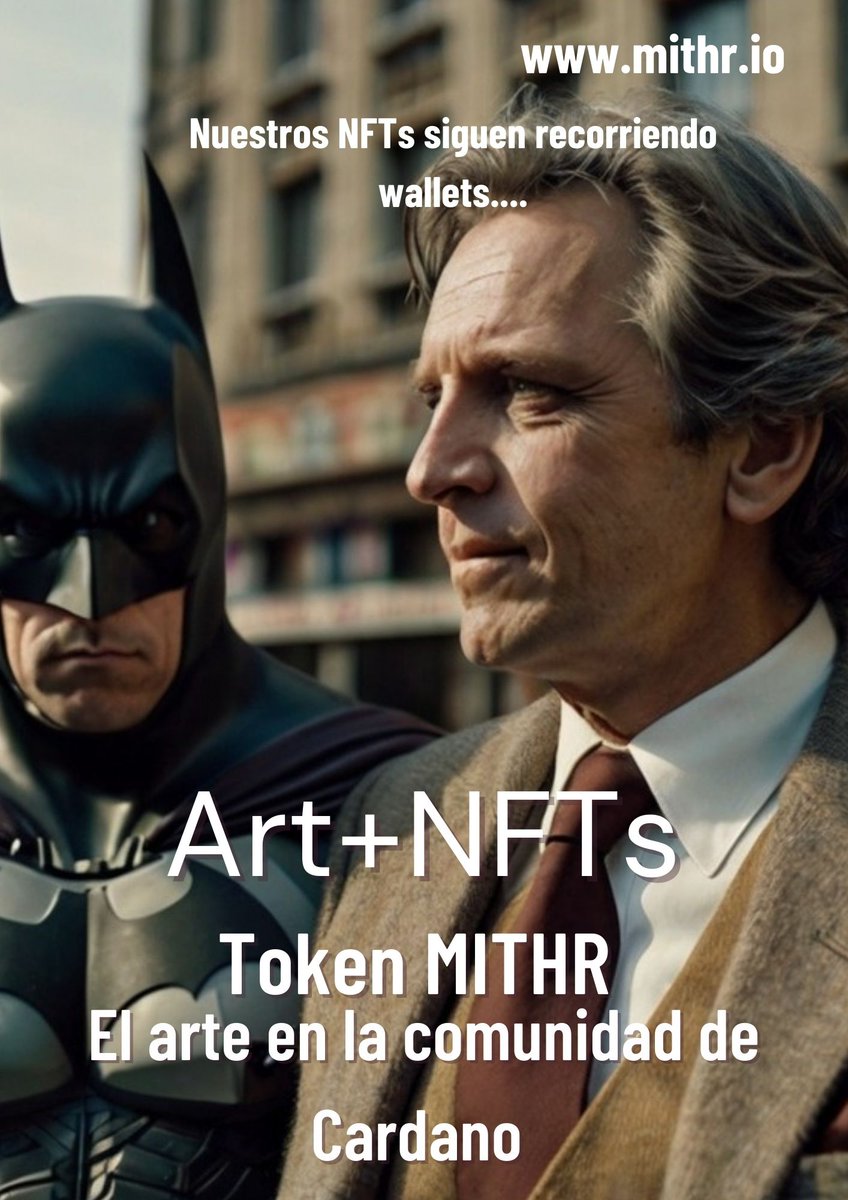 UlisesBarreiro1's tweet photo. We invite you to know our N41 collection of NFTs, which has as thematic pieces BATMAN,#BatmanDon't miss it. This Sunday the first pieces go on sale at https://t.co/E8OoRGnhna #NFT #cardano #cardanomithr #CardanoCommunity #BatmanNFT #cardanoNFT #NFTsales #Batman #NFTsCommunity https://t.co/ObT9Q48j2X