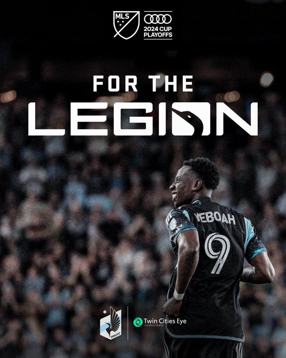 twincitieseye's tweet image. ⚽ It&apos;s almost game time! TCEC is the Proud Eye Care Partner of the Minnesota United FC because we both envision the win. 🏆 Best of luck! View the game on Apple TV for free or FS1 tonight. First kick is at 7:50 CST! #ForTheLegion #MNUFC #TCEC