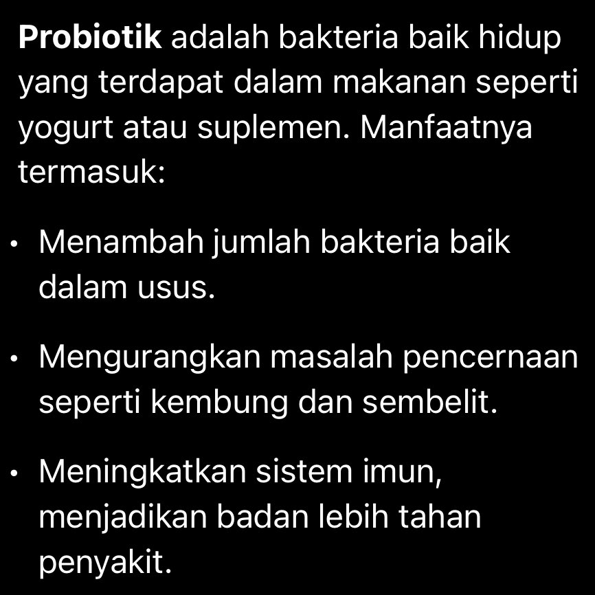 Selalu nampak orang cakap kalau nak improve "gut health", makan makanan yang banyak probiotik dan prebiotic kalau nak kulit licin kan?

Kepada yang tak tahu pre/probiotik tu apa, ni maksud dia. 

Baca sampai habis kalau nak tahu makanan apa yang ada dua ni 🫵🏻😾
