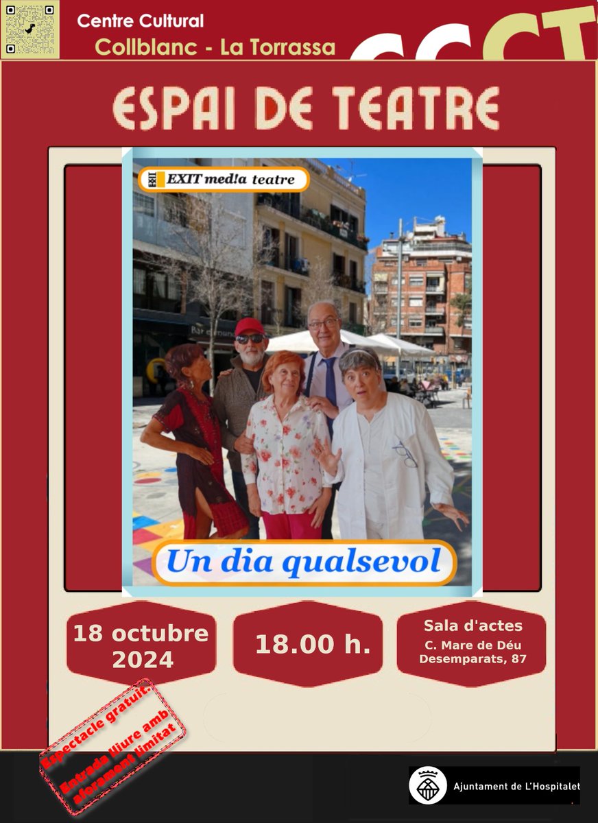 Òmnia Fundació Akwaba (@omniaakwaba) on Twitter photo El 18 d'octubre vam gaudir d'Espai de Teatre al Centre Cultural Collblanc - La Torrassa. El teatre com eina d'inclusió social.
<a href="/xarxaomnia/">Xarxa Òmnia</a> El 18 d'octubre vam gaudir d'Espai de Teatre al Centre Cultural Collblanc - La Torrassa. El teatre com eina d'inclusió social.
<a href="/xarxaomnia/">Xarxa Òmnia</a>