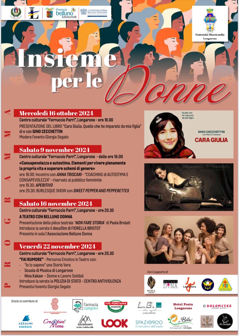 Ecco il calendario completo di #Longarone. A chi c’era il 16 ottobre, grazie di cuore, davvero♥️