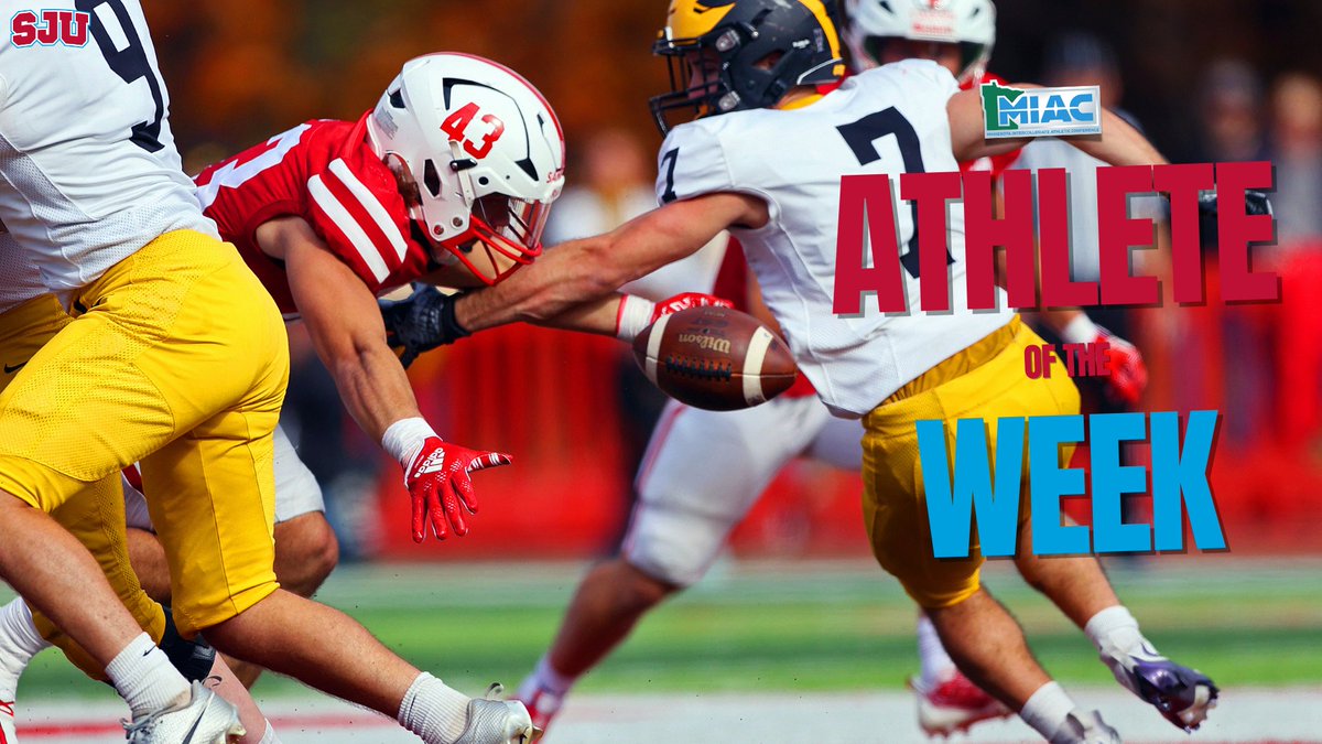 Saint John's Athletics (@sjujohnnies) on Twitter photo Congratulations to <a href="/SJUFootball/">Johnnie Football</a> senior linebacker Hayden Sanders, who today was named the MIAC Football Defensive Player of the Week for the second time this season!
RELEASE: gojohnnies.com/news/2024/10/2…
#GoJohnnies #d3fb Congratulations to <a href="/SJUFootball/">Johnnie Football</a> senior linebacker Hayden Sanders, who today was named the MIAC Football Defensive Player of the Week for the second time this season!
RELEASE: gojohnnies.com/news/2024/10/2…
#GoJohnnies #d3fb