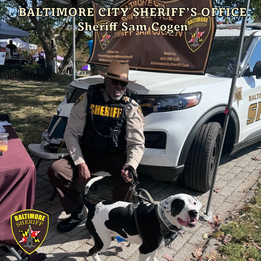 bmoresheriff's tweet photo. The Baltimore City Sheriff's Office was busy this past weekend patrolling community events like BARCStoberfest, The Lantern Parade and Res Fest. We enjoyed interacting with all the citizens and four-legged friends who attended these events.
#bmoresheriff
#BARCS
#PattersonPark https://t.co/jtxrtKcAZe