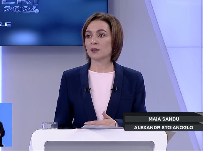 ‼️Сегодня, Майя Санду начала свою вступительную  речь на русском языке в  предвыборных дебатах, в которых участвует  только она сама, так как ее оппонент после вчерашней порки ретировался , хотя  для него любой вариант выглядит проигрышным, отказался - признал  вчерашнее