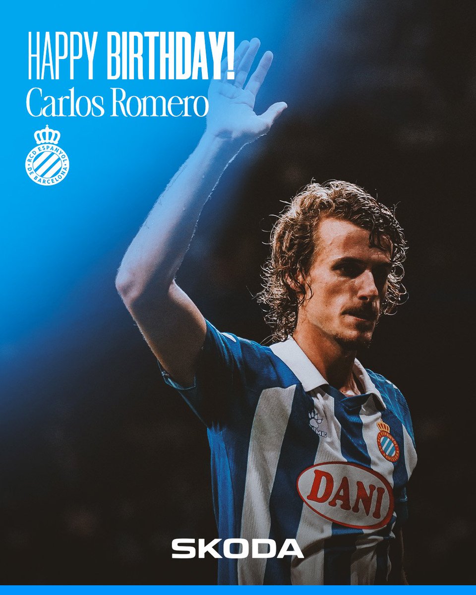 RCD Espanyol de Barcelona (@rcdespanyol) on Twitter photo ๐ Avui รฉs l'aniversari de Carlos Romero. ยกMuchas felicidades, <a href="/carlosromeroo11/">Carlos Romero</a>! ๐ #RCDE ๐ Avui รฉs l'aniversari de Carlos Romero. ยกMuchas felicidades, <a href="/carlosromeroo11/">Carlos Romero</a>! ๐ #RCDE
