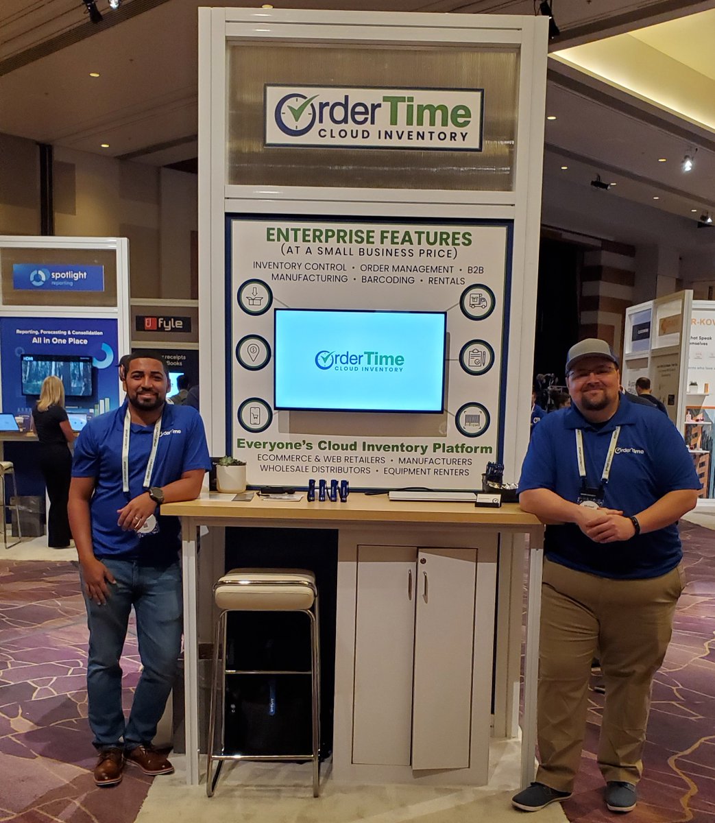 Visit Order Time Inventory at booth #30 to learn about barcoding and order management! #IntuitConnect