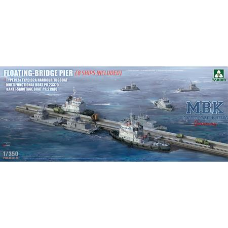 modofwar1's tweet photo. Takom'dan 1:350 ölçek Yüzen Köprü. 8 gemi de kite dahil. Tahminen Ocak 2025 de 32.5 EUR fiyatla piyasaya sürülmesi bekleniyor. #modofwar #scalemodels #TAKOM https://t.co/ch5M1ansQ2