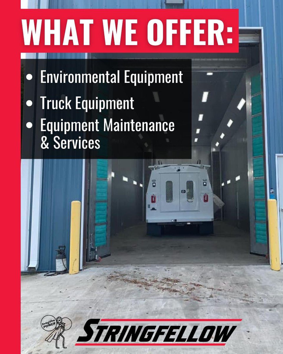 StringfellowInc's tweet image. At Stringfellow, we’ve got you covered from environmental equipment to truck equipment and everything in between. 

Our services and maintenance will keep your equipment in top shape, ensuring it always shines. Ready to find the perfect fit for your needs? Reach out to us!!