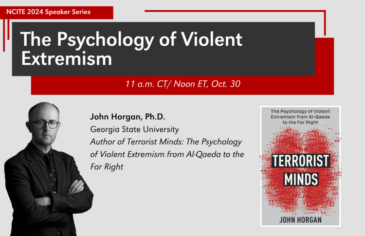 RT <a href="/NCITE_COE/">NCITE - A DHS Center of Excellence</a> The Psychology of Violent Extremism Webinar, Oct 30 ow.ly/W0Mu50TTVEo <a href="/SeamusHughes/">Seamus Hughes</a> @ProfJohnHorgan <a href="/SchoepJeff/">Jeff Schoep</a> @kathleen_belew <a href="/BraniffBill/">Bill Braniff</a> <a href="/proflevin/">Brian Levin</a> <a href="/ginaligon/">Gina Ligon</a> <a href="/orensegal/">Oren Segal</a>