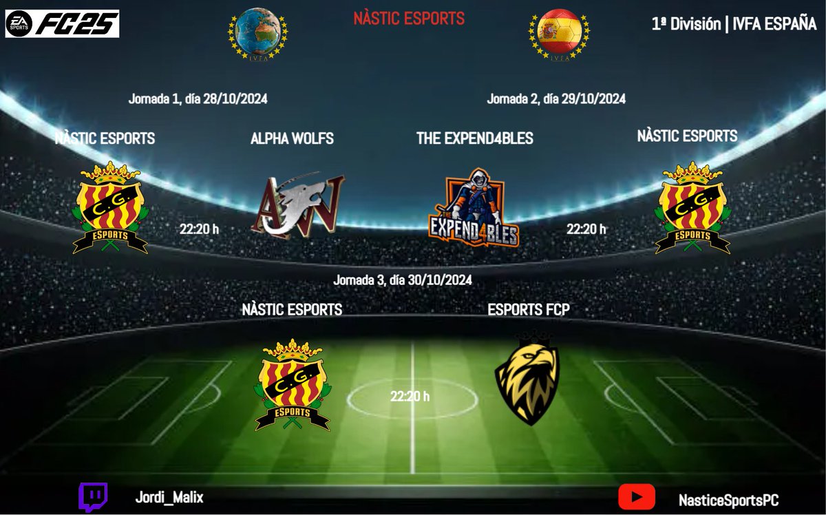 Hoy debut de la nueva temporada! Primera División de <a href="/IVFA_Spain/">IVFA Spain</a> !!! 3 Partidos esta semana!!! A por ello!!!