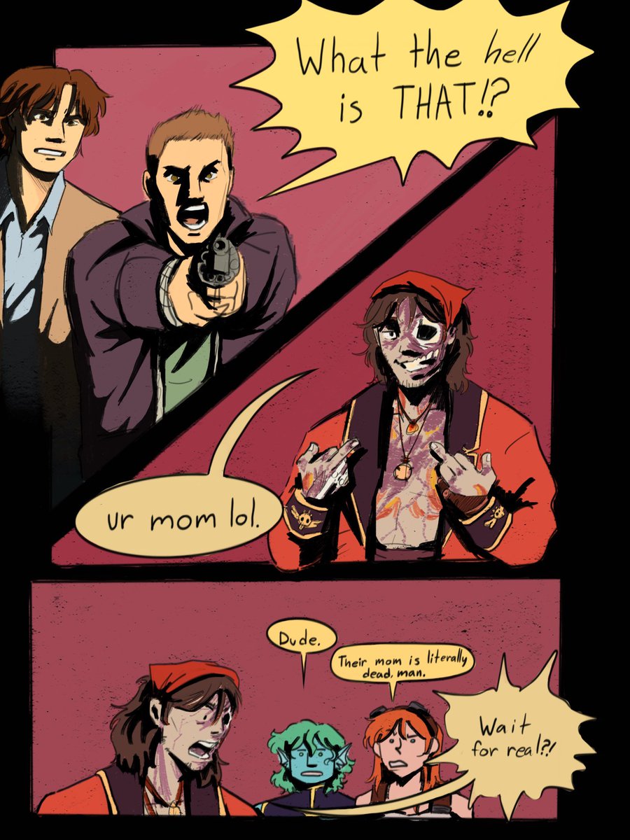 Srry I haven’t been anywhere for two weeks… I was binging supernatural (also I it would be funny if they met zombie Chip) #Supernatural #JRWI #jrwifanart