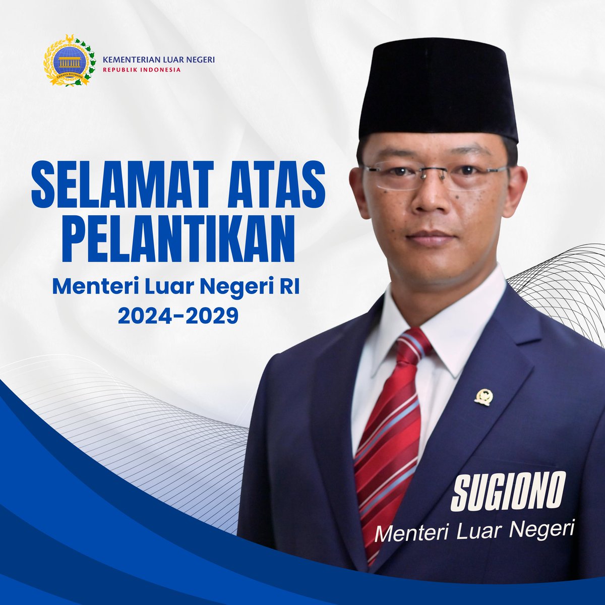 Kedutan Besar Republik Indonesia di Kopenhagen 🇩🇰 mengucapkan selamat atas pelantikan Bapak Sugiono sebagai Menteri Luar Negeri Republik Indonesia🇮🇩

Semoga diplomasi Indonesia semakin kuat, kepemimpinan di kawasan global semakin meningkat dalam misi mulia.
