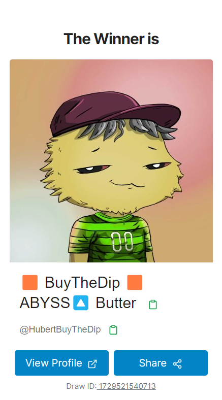 CronosMoney's tweet photo. And the winner is... @HubertBuyTheDip 🔥
FREE MINT for #SaveBox drop is yours! 
Please DM us for details 👊

#CryptoMoneyMakers #Giveaway #FreeMint https://t.co/dqYnPNBJjw