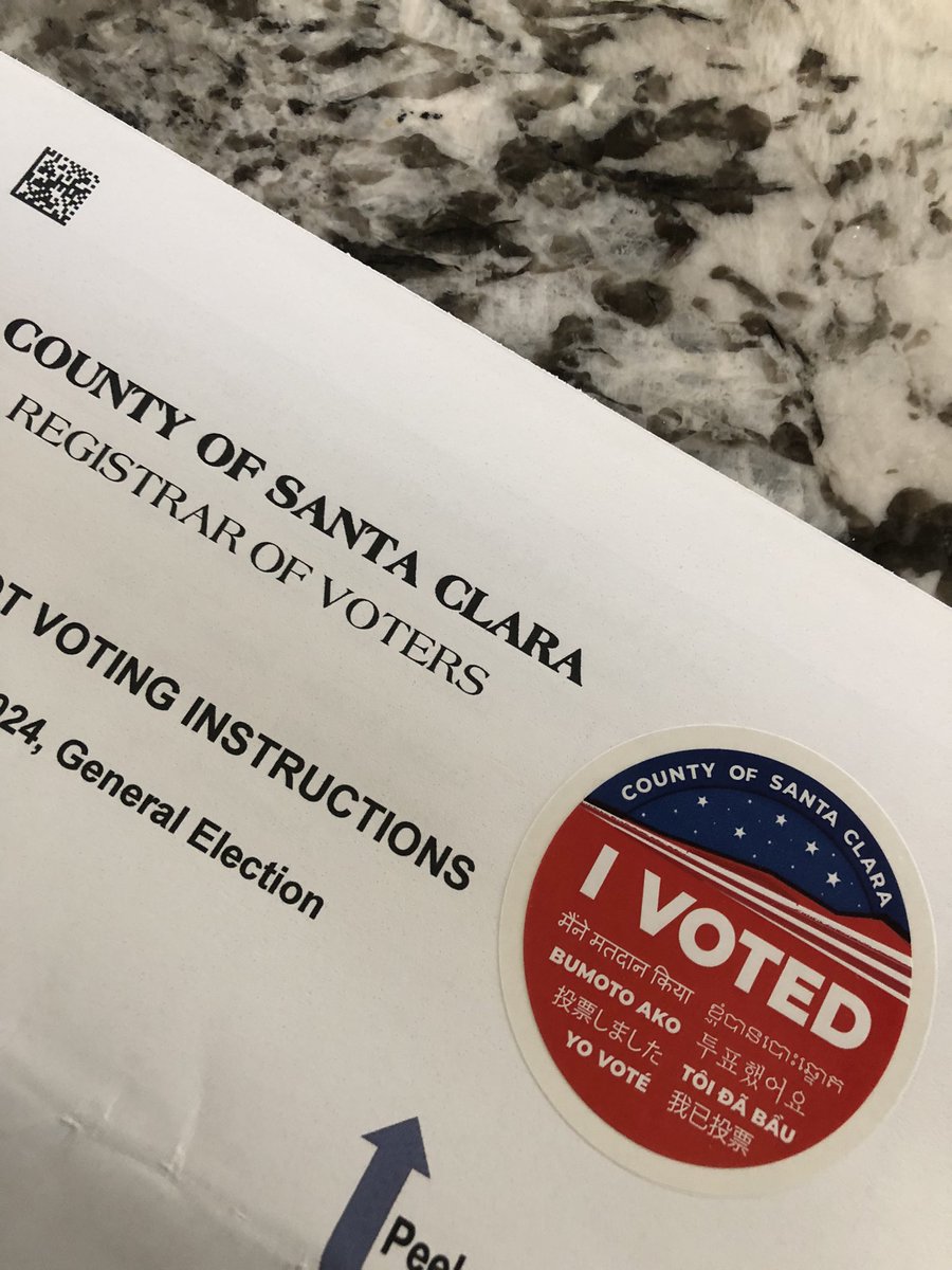 larrycarr's tweet photo. ✔️ we voted!  Have you?

…Now please stop texting me! https://t.co/dH4J4lRwVB
