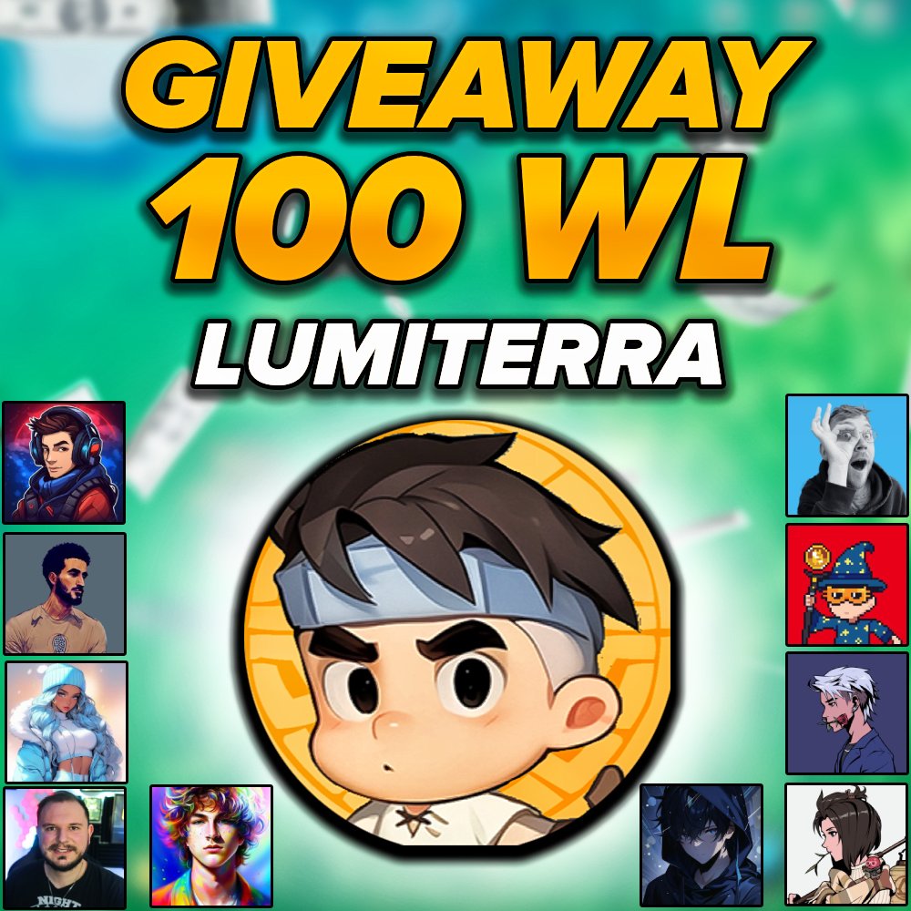 🚨100 WL LUMITERRA GIANT GIVEAWAY🚨
 
I am giving away 10 WL for the new CBT2 of <a href="/LumiterraGame/">Lumiterra</a> 

For enter:
✅ Like &amp; Retweet
✅ Follow me &amp; @CRYPTOGAMING__
✅ Comment with your RON wallet and tag 3 friends you want to play with!

Other 90 WL Giveaways in the comment⏬⏬