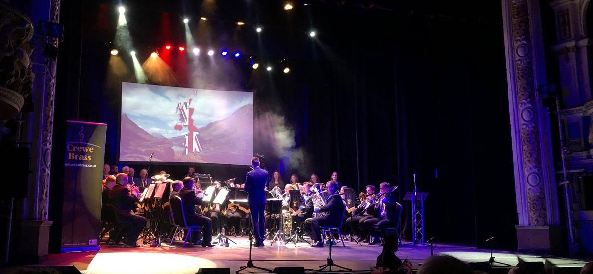 CreweBrass's tweet photo. Well, what can we say about yesterday!
We worked our socks off preparing for this but it was so worth it. An absolutely brilliant day in our beautiful local theatre, and a fantastic performance which received a standing ovation. 
Thank you to everyone involved. 
#brass #crewe https://t.co/GQ2wlj2P3P