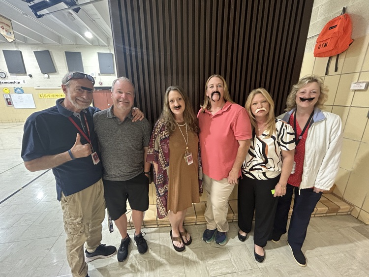 DieckSCCS's tweet photo. Our Secret Staff Spirit Week has begun. It was Mustache Monday at Dieck Elementary! https://t.co/Dc5xzqjjHu