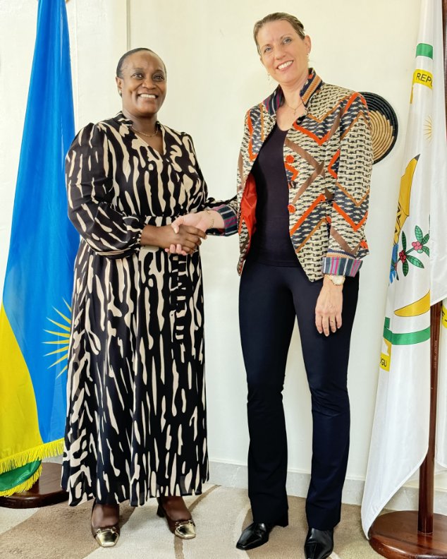 Minister <a href="/U_Consolee/">Uwimana Consolee</a> welcomed Ms. Marleen Levin Masclee, the Country Director of <a href="/trocaire/">Trócaire</a>, to discuss how to strengthen the partnership, in key areas of intervention including #GBV prevention, gender equality promotion and women's empowerment.
