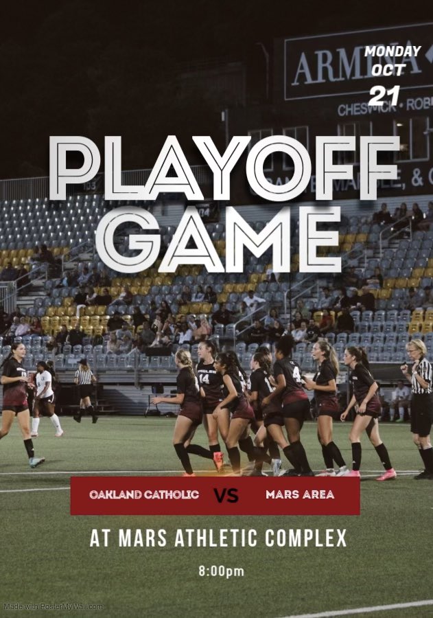 🚨PLAYOFF GAME DAY🚨
🆚 Mars 
📍 Mars Athletic Complex 
⏰ 8:00