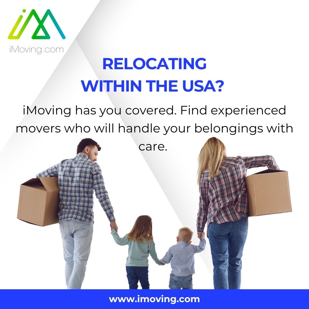 iMoving_Inc's tweet image. Relocating within the USA? 

iMoving has you covered. Find experienced movers who will handle your belongings with care. 
#iMoving #RelocationExperts #TrustedMovers #SmoothMove

Book here: buff.ly/2GHsT2o