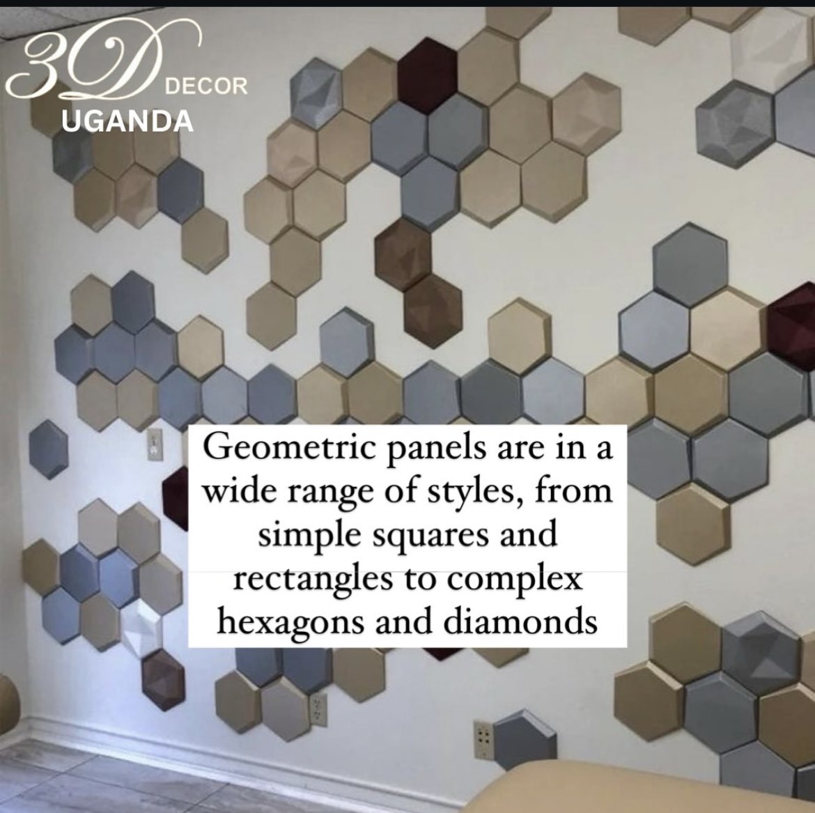3ddecoruganda's tweet photo. Geometric wall panels are easy to install with a seemless finish, they are also durable and capable of with standing wear and tear! 

#wallpanels #3dwallpanels #woodpanels #interiordecor #interiordesign https://t.co/hcJR9R52C1