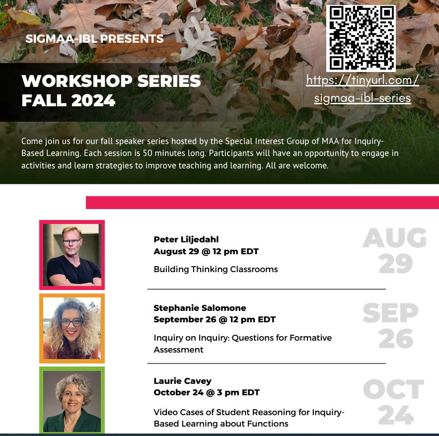 ChampMath's tweet photo. Math teacher ed friends - check out my colleagues talk on a cool set of video cases for teaching functions! This Thursday, Oct 24 @ 3pm EDT. https://t.co/l5HozFyK77 https://t.co/7X1bDIwhR4