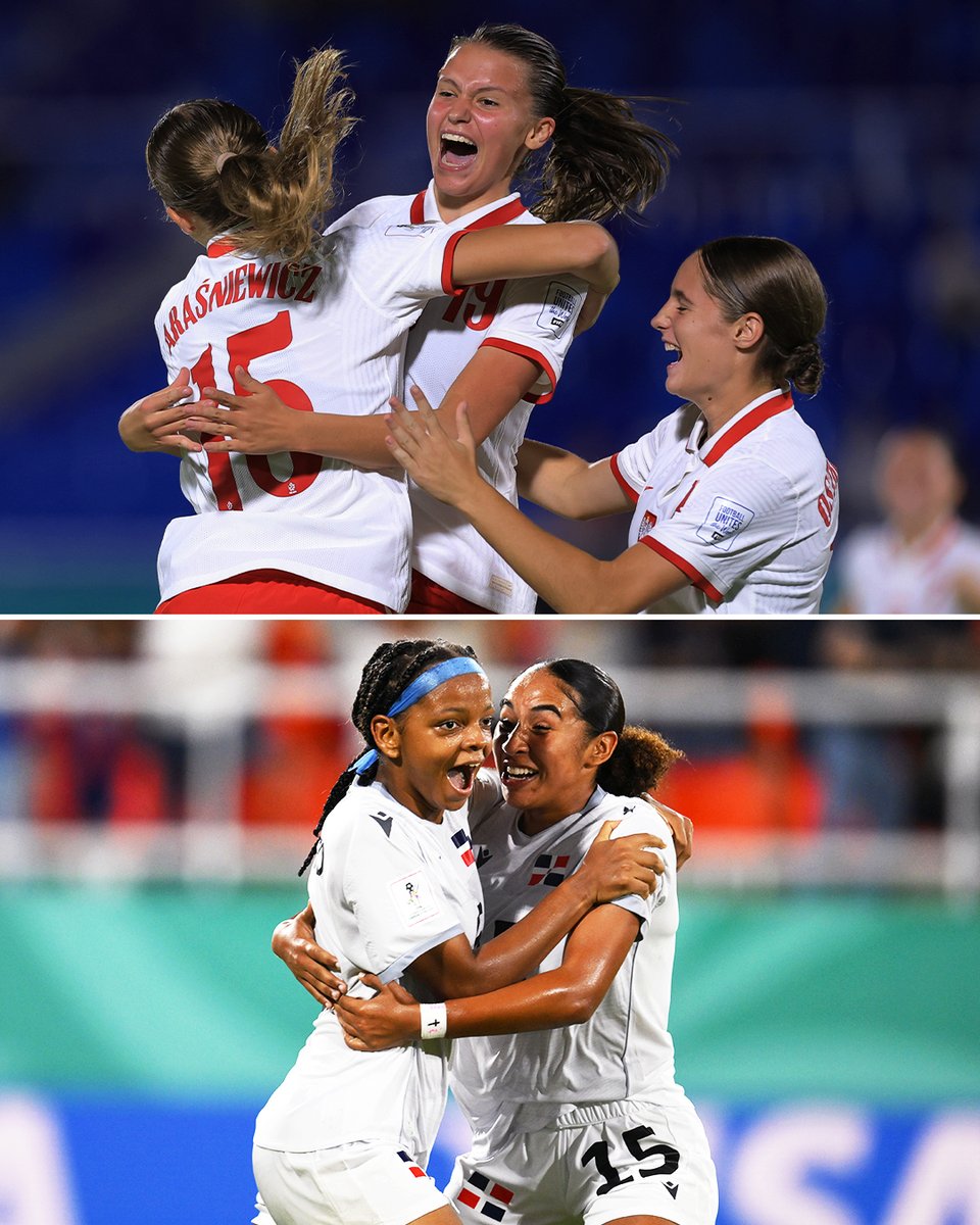 History makers! 🇵🇱🇩🇴

Poland’s Kinga Wyrwas and Dominican Republic’s Yuleinis Brito have scored their nation’s first ever goal in a FIFA women’s tournament at any age level 👏

#U17WWC